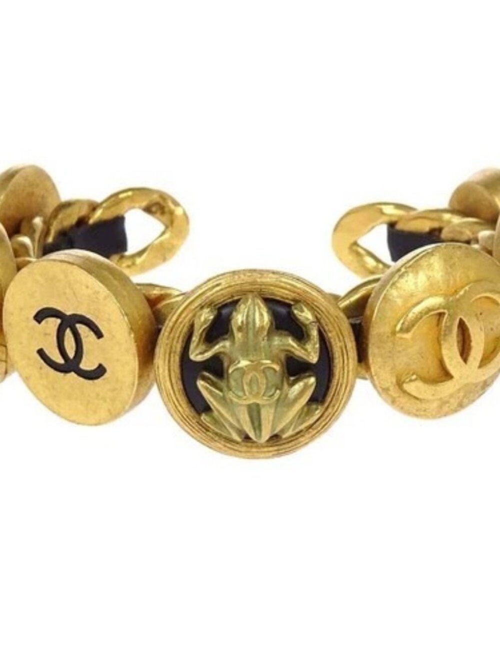 Chanel Gold Bracelet Bangle Accessories 95P 179267